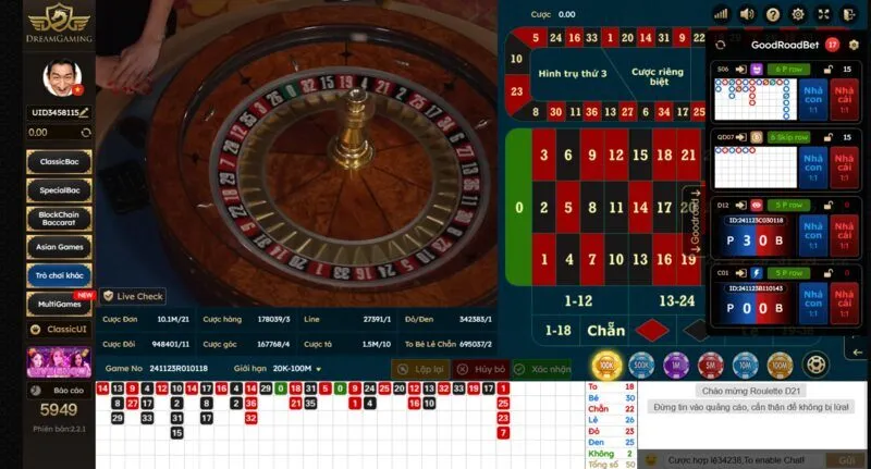 Mẹo đặt cược Roulette Sin88 100% thắng 