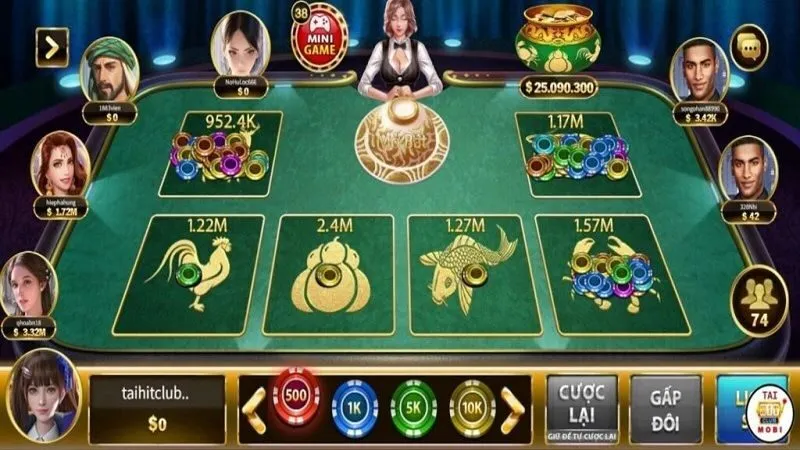 Giao diện tựa game cá cược Bầu cua Sin88 thu hút, đẹp mắt