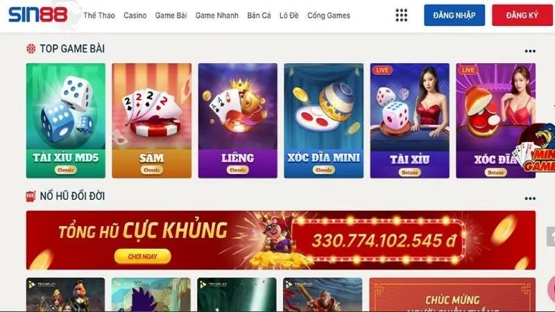 Tham gia Xóc đĩa Sin88 mọi lúc mọi nơi chỉ cần kết nối internet