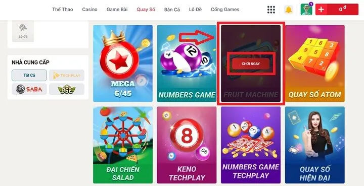 Hướng dẫn chơi Fruit Machine Sin88 cho lính mới